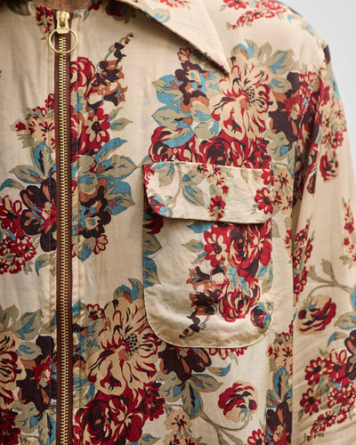 Kapital Drizzle Open Collar Shirt, Ecru Champetre Maria