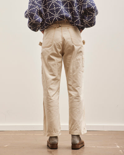 Kapital Light Canvas Lumber Pants, Natural