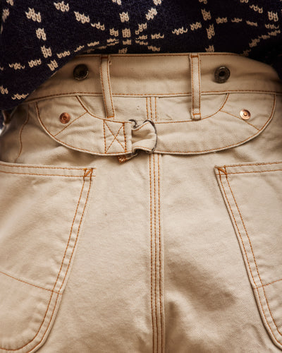 Kapital Light Canvas Lumber Pants, Natural