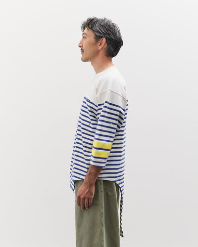 Kapital Panel Stripe Jersey SWIM Football T, White