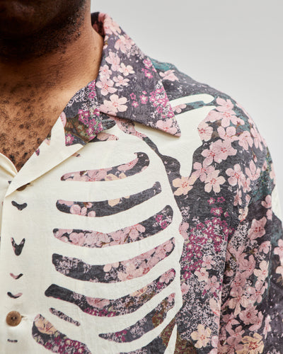Kapital Unisex Rayon SAKURA-BONE Aloha Shirt, I-B