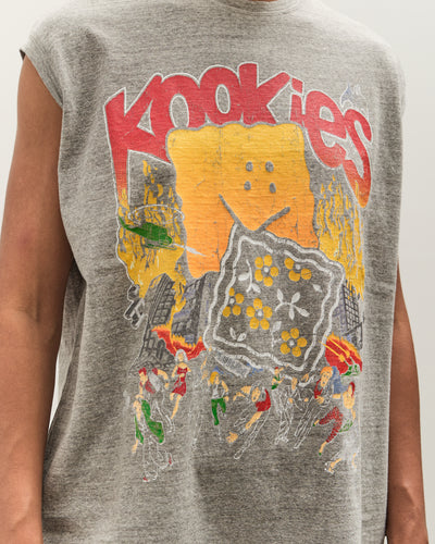 Kapital TOP Jersey Non-Sleeve BIG-T (BUSTER PECKISH BOWY), Gray