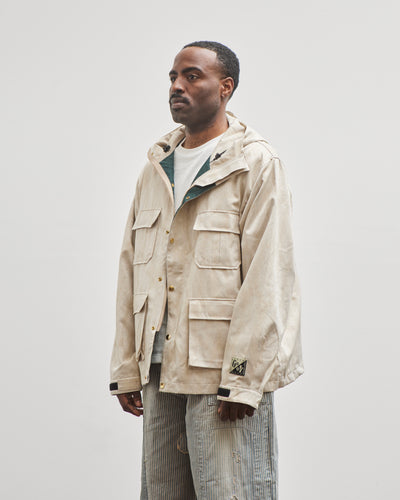 Kapital Unisex 60/40 Cloth MAGPIE Mountain Parka, Ecru