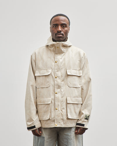 Kapital Unisex 60/40 Cloth MAGPIE Mountain Parka, Ecru