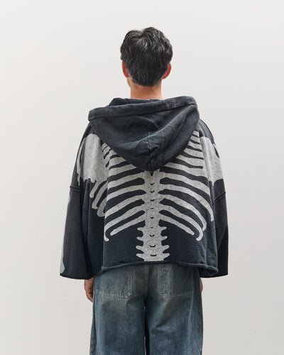 Kapital Unisex SWT Knit DEVIL Hoodie Blouson (BONE), Black