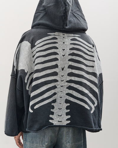 Kapital Unisex SWT Knit DEVIL Hoodie Blouson (BONE), Black