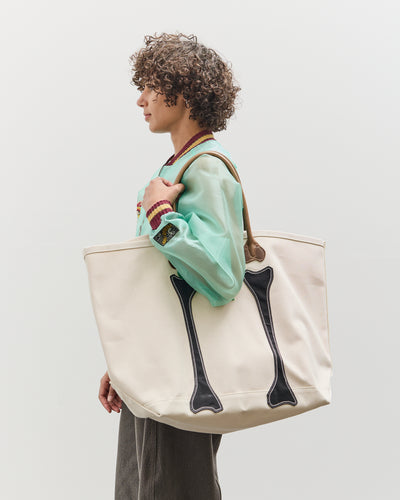 Kapital #4 Canvas KO.TSU.KO.TSU. Tote Bag, ECRxBlack