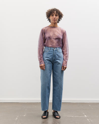 Kapital Sheer Jersey DIP-DYE Boat-Neck Long Sleeve T, I-B