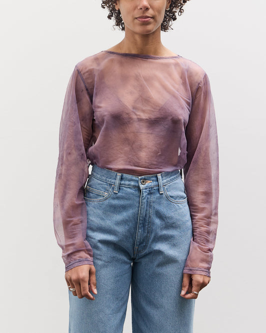 Kapital Sheer Jersey DIP-DYE Boat-Neck Long Sleeve T, I-B