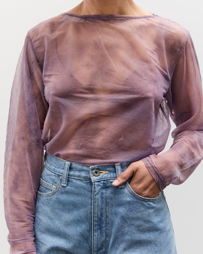 Kapital Sheer Jersey DIP-DYE Boat-Neck Long Sleeve T, I-B