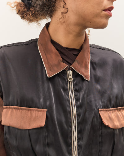 Kapital Sheer Pearl Mosquito Guard 2TONES Vietnam JKT, BLKxBR