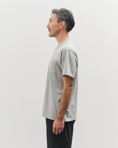Lady White Co. Balta Pocket Tee, Heather Grey