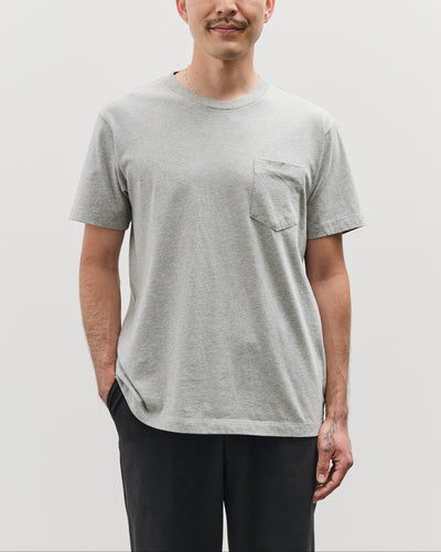 Lady White Co. Balta Pocket Tee, Heather Grey