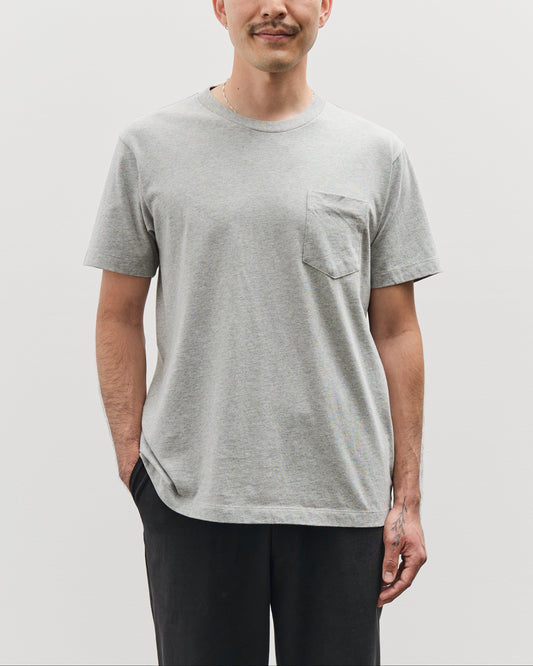 Lady White Co. Balta Pocket Tee, Heather Grey