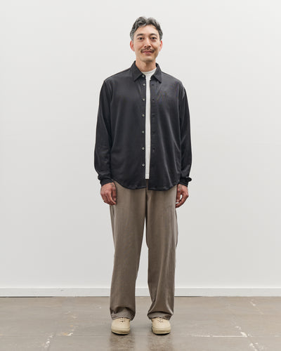 Lady White Co. L/S Jersey Button Down, Black