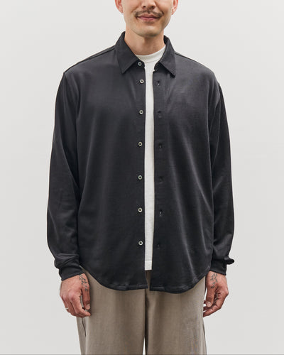 Lady White Co. L/S Jersey Button Down, Black