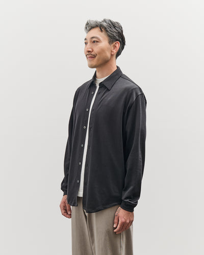 Lady White Co. L/S Jersey Button Down, Black