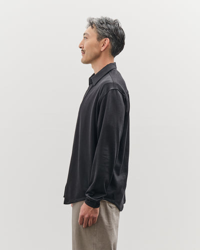 Lady White Co. L/S Jersey Button Down, Black