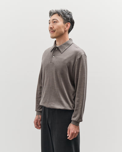 Lady White L/S Richmond Polo, Grey Olive
