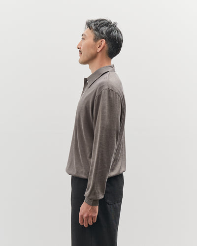 Lady White L/S Richmond Polo, Grey Olive