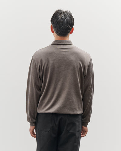 Lady White L/S Richmond Polo, Grey Olive