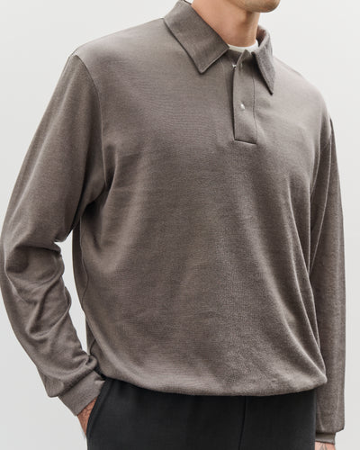 Lady White L/S Richmond Polo, Grey Olive