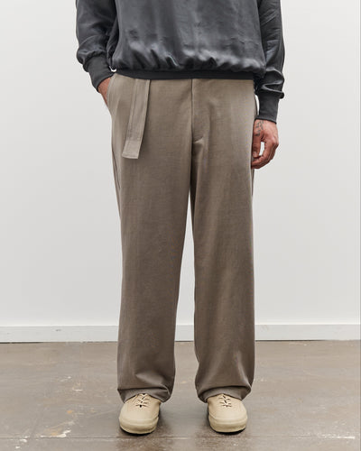 Lady White Belted Jersey Trouser, Anvil Grey