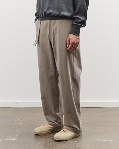 Lady White Belted Jersey Trouser, Anvil Grey