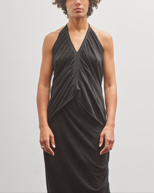Lauren Manoogian Drape Halter, Black Melange