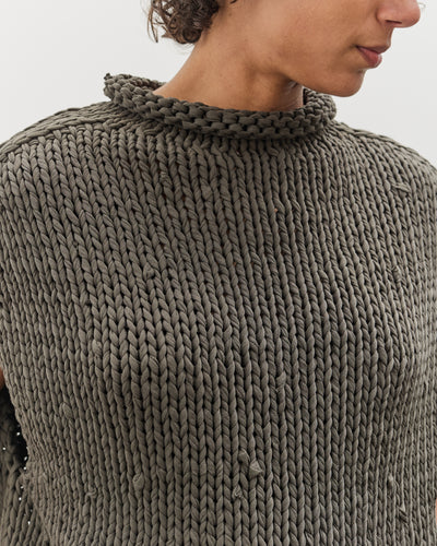 Lauren Manoogian Handknit Jersey Shell, Washed Black