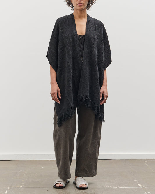 Lauren Manoogian Handwoven Ladder Serape, Black