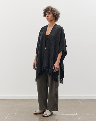 Lauren Manoogian Handwoven Ladder Serape, Black