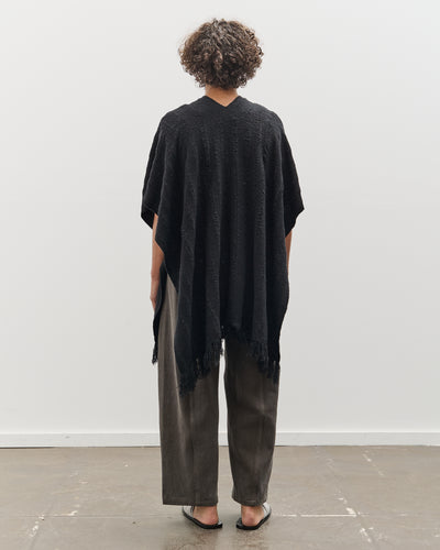 Lauren Manoogian Handwoven Ladder Serape, Black