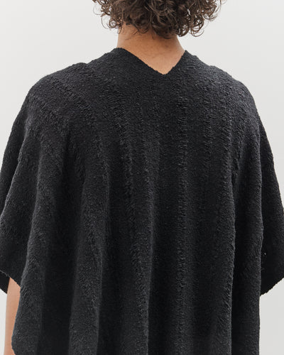 Lauren Manoogian Handwoven Ladder Serape, Black