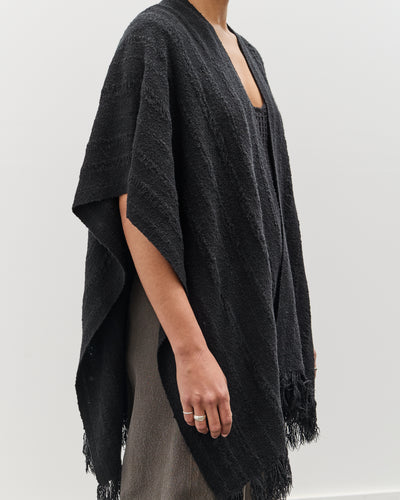 Lauren Manoogian Handwoven Ladder Serape, Black