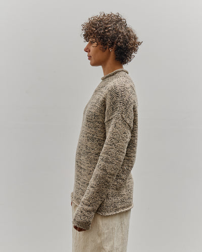 Lauren Manoogian Marl Rollneck Sweater, Sisal Marl