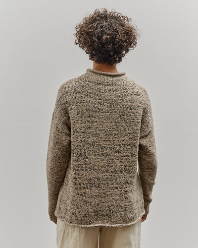 Lauren Manoogian Marl Rollneck Sweater, Sisal Marl