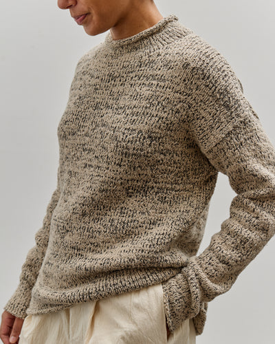 Lauren Manoogian Marl Rollneck Sweater, Sisal Marl
