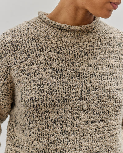 Lauren Manoogian Marl Rollneck Sweater, Sisal Marl