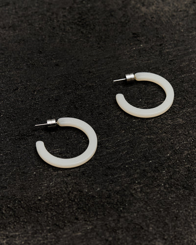 Machete Mini Hoops in Milk Glass Matte