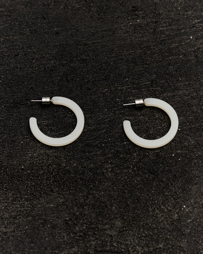 Machete Mini Hoops in Milk Glass Matte
