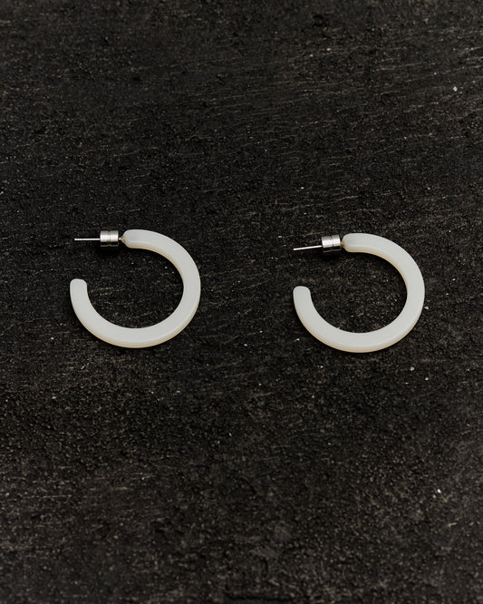 Machete Mini Hoops in Milk Glass Matte