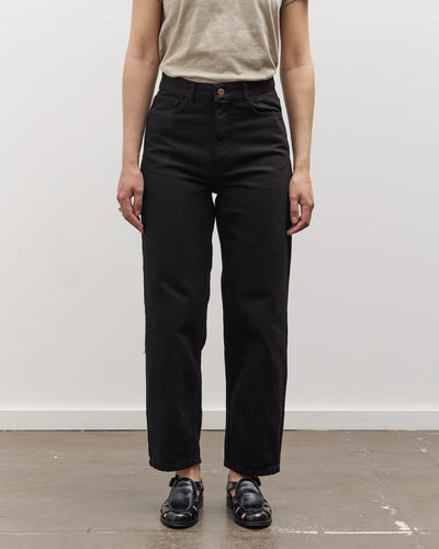 Merz b. Schwanen 1930's Barrel Fit Pants, Deep Black