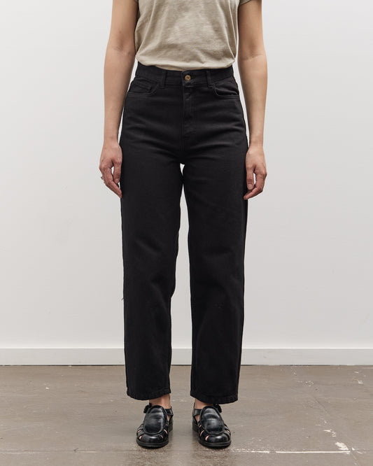 Merz b. Schwanen 1930's Barrel Fit Pants, Deep Black