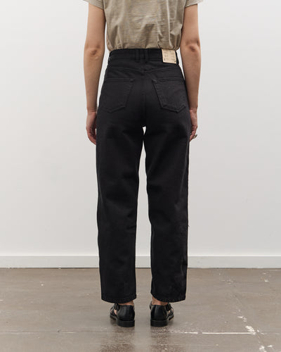 Merz b. Schwanen 1930's Barrel Fit Pants, Deep Black