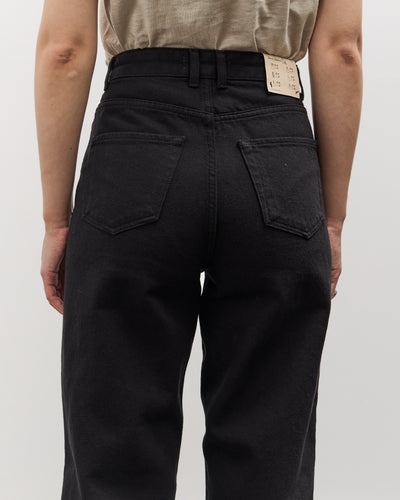 Merz b. Schwanen 1930's Barrel Fit Pants, Deep Black
