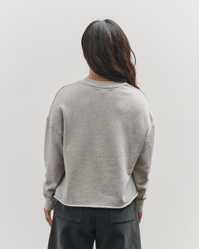 Merz b. Schwanen Open Edge Sweatshirt, Grey