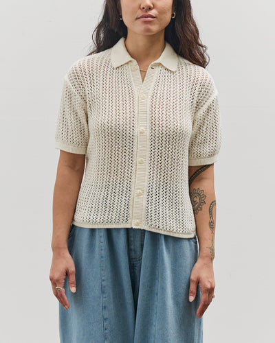 Merz b. Schwanen Women's Crochet Shirt, Nature