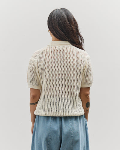 Merz b. Schwanen Women's Crochet Shirt, Nature