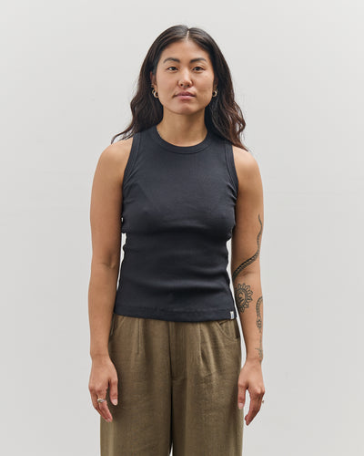 Merz b. Schwanen Ribbed Tanktop, Charcoal